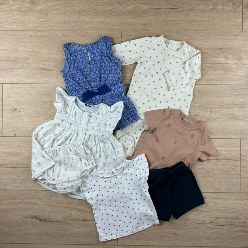 "Petite Fleur Bleue" • Box Eté Fille • 3 mois