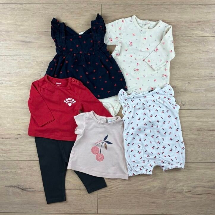 "Coucou Cerises" • Box Eté Fille • 1 mois